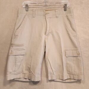 Wearfirst Mens Lightweight Cargo Shorts Sz.32x9.5/Beige/Outdoor/Hiking/Utility